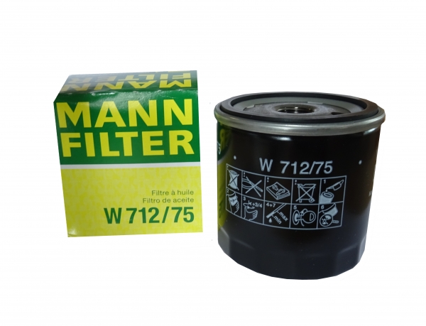 MANN Ölfilter W712/75 für Citroen, Peugeot, Renault, Ford, GM, Opel, Saab